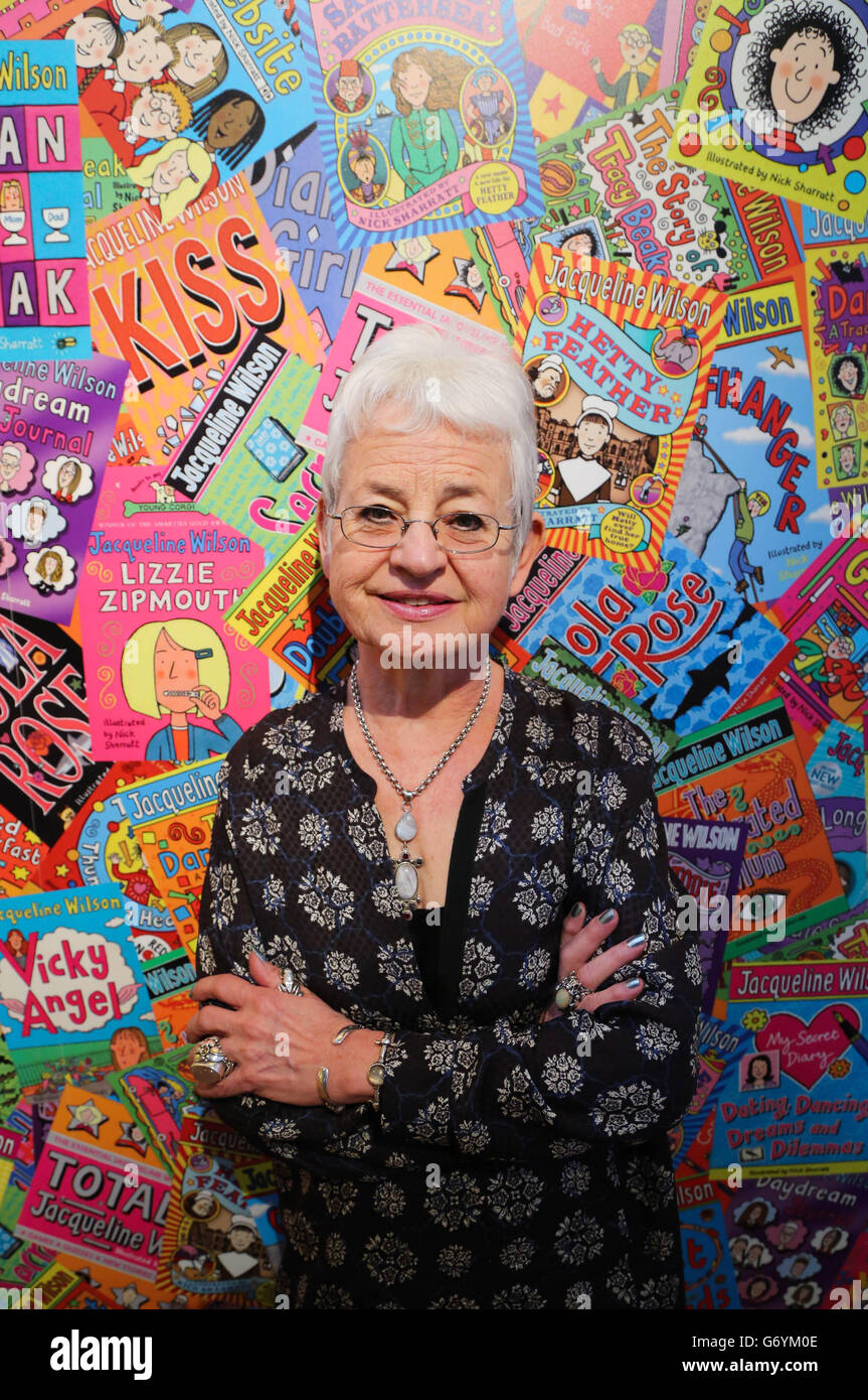 Jacqueline Wilson Ausstellung Photocall - London Stockfoto