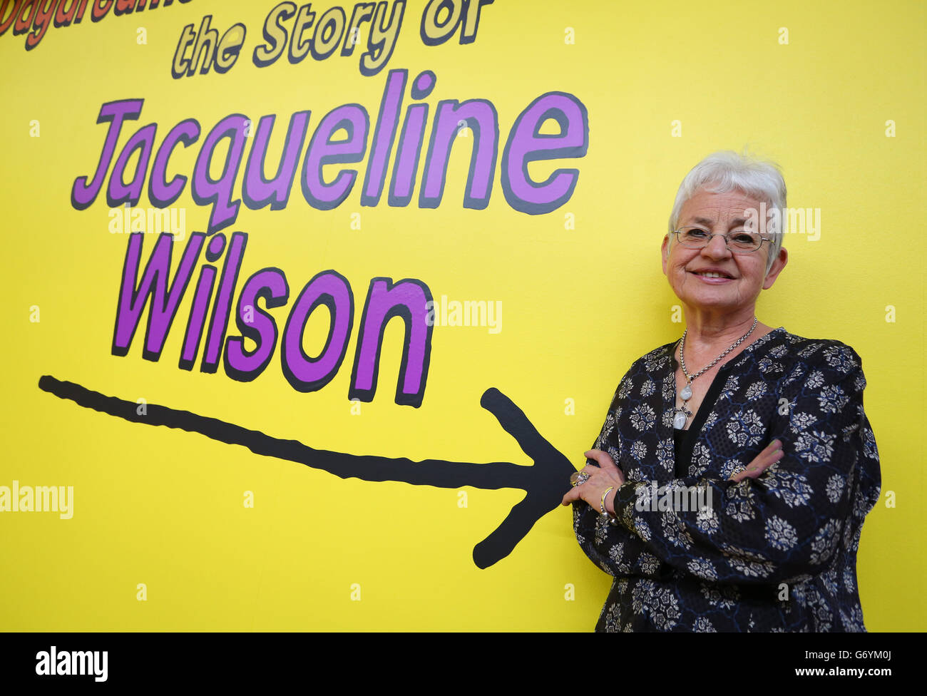 Jacqueline Wilson Ausstellung Photocall - London Stockfoto