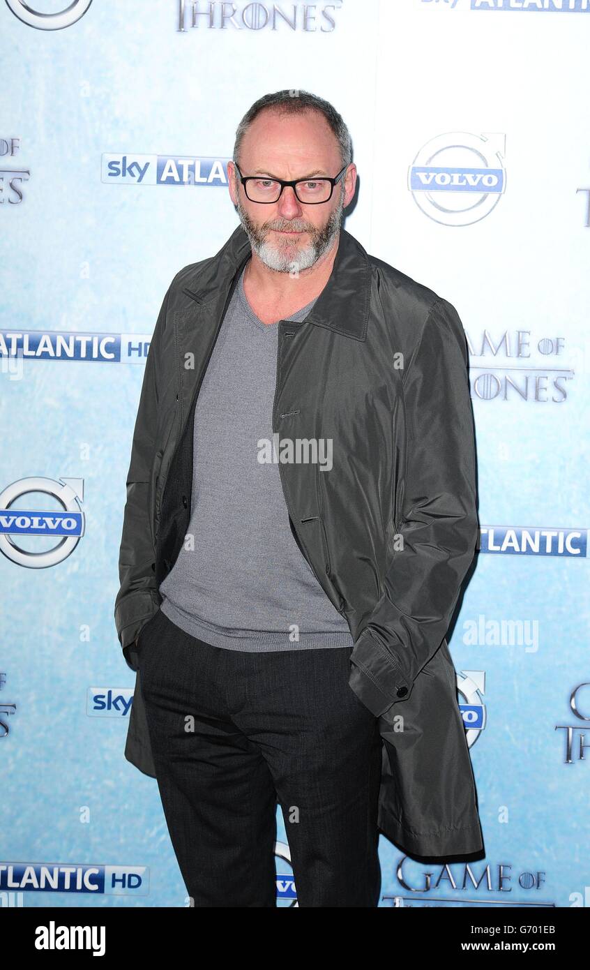 Liam Cunningham bei der Premiere der vierten Staffel von Game of Thrones von Sky Atlantic in der Guildhall, London. Stockfoto