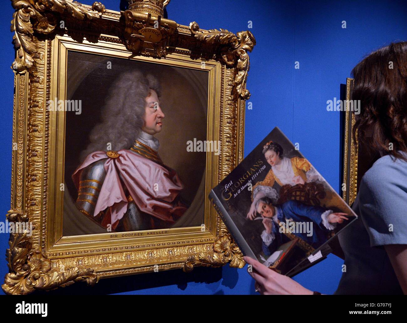 Die ersten Georgier: Kunst und Monarchie 1714-1760-Ausstellung Stockfoto