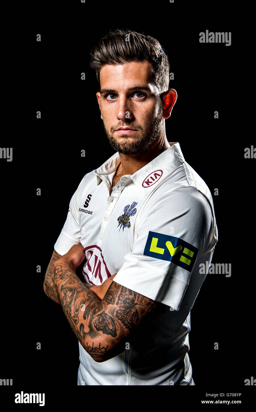 Cricket - Surrey County Cricket Club Squad Photocall 2014 - Kia Oval. Jade Dernbach, Surrey Stockfoto