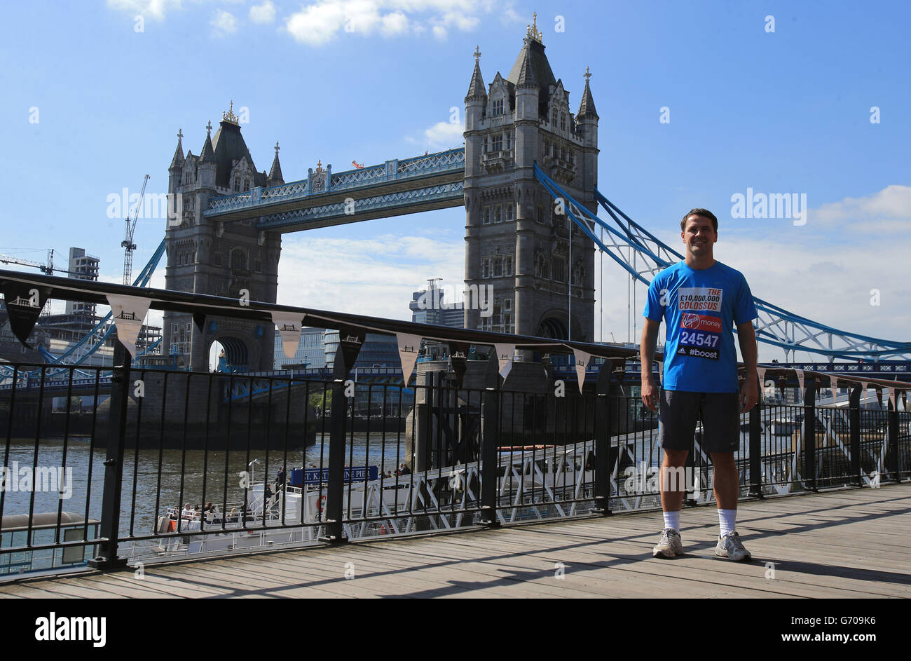 Leichtathletik - Virgin London Marathon 2014 - prominente Photocall - Tower Bridge Stockfoto