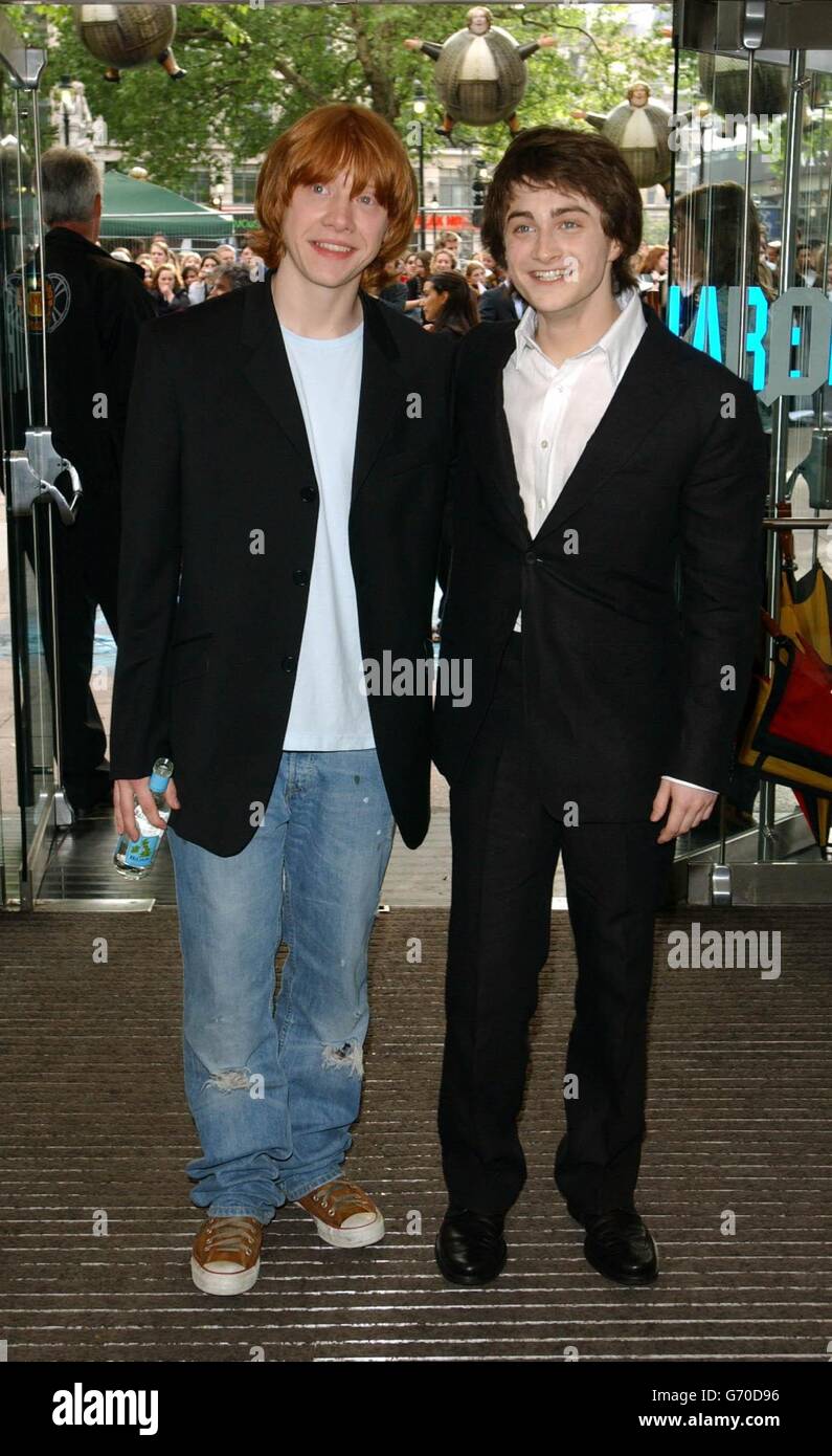 Rupert Grint und Daniel Radcliffe UK premiere von Harry Potter Stockfoto