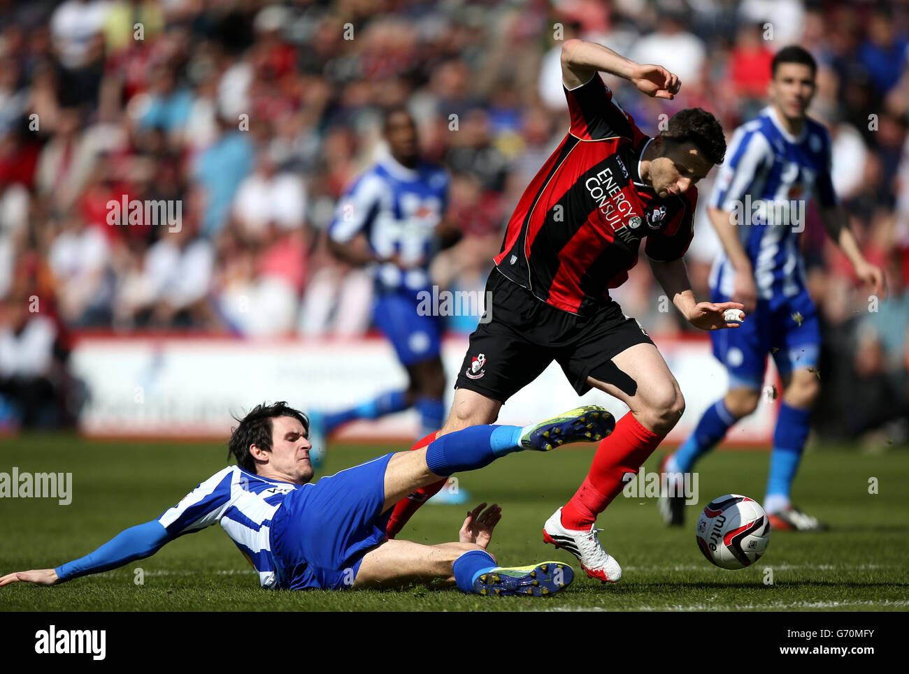 Fußball - Himmel Bet Meisterschaft - Bournemouth V Sheffield Wednesday - Goldsands-Stadion Stockfoto