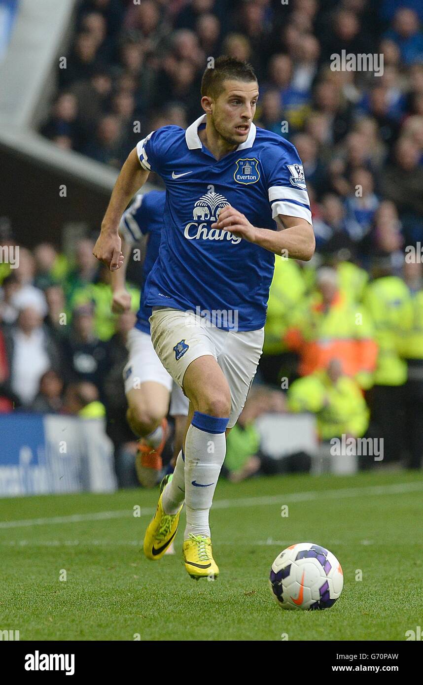 Fußball - Barclays Premier League - Everton / Manchester United - Goodison Park. Kevin Mirallas, Everton Stockfoto