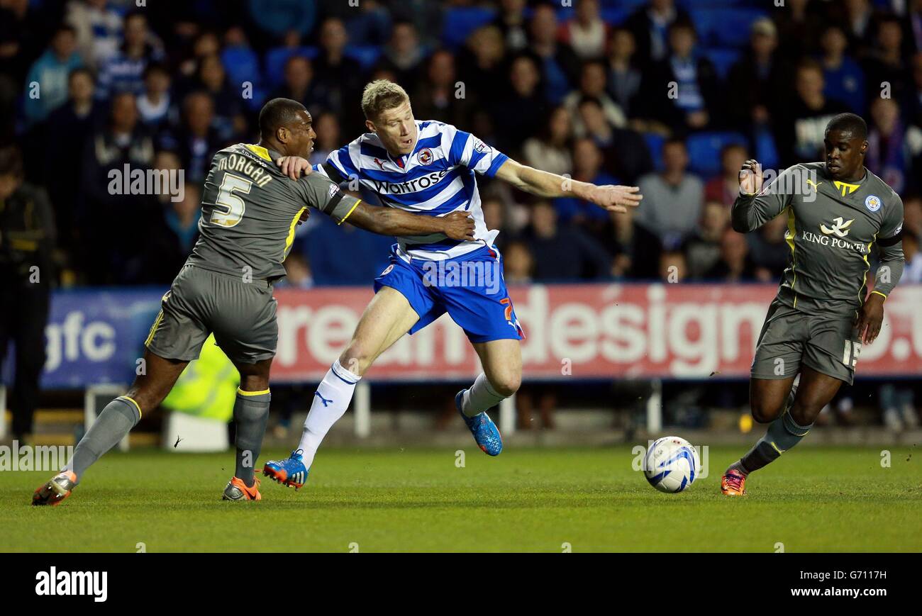Fußball - Himmel Bet Meisterschaft - lesen gegen Leicester City - Madejski-Stadion Stockfoto
