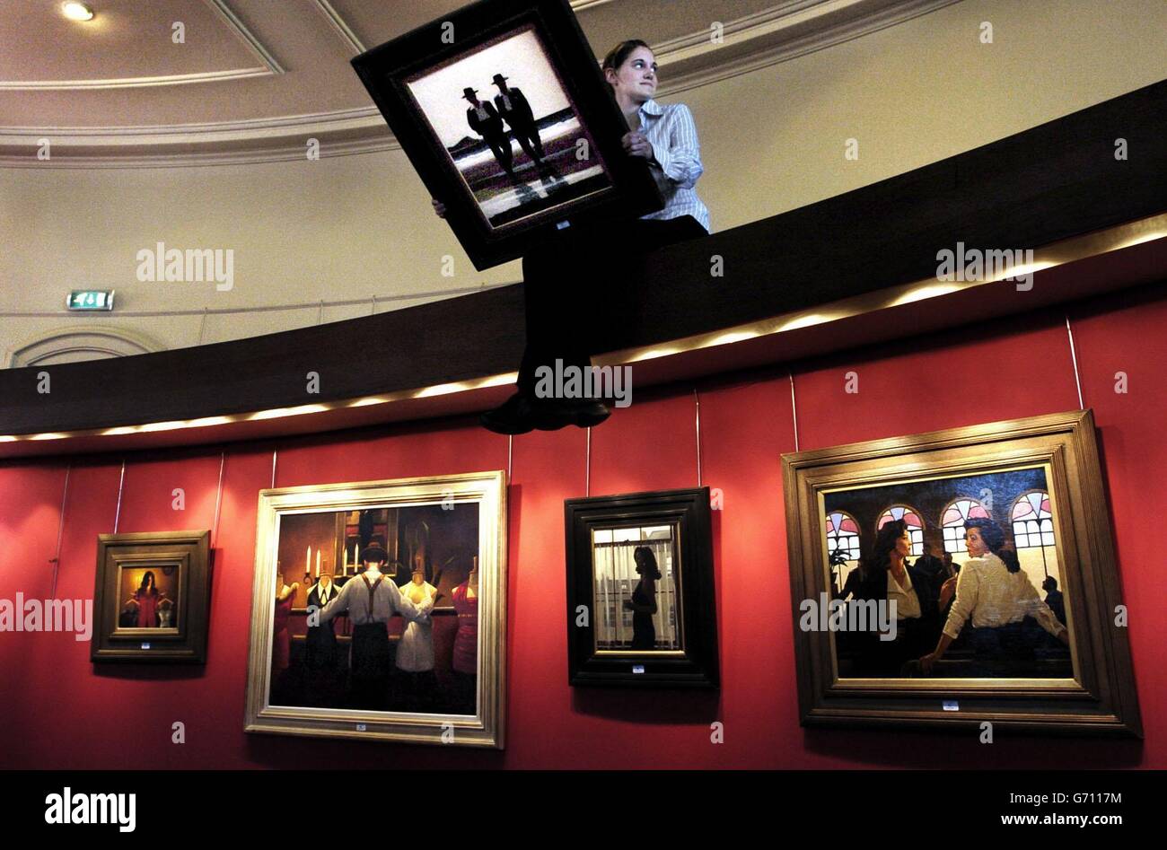 Jack Vettriano Auktion Stockfoto