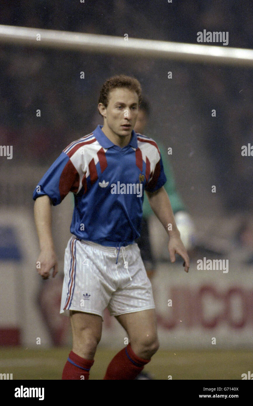 INTERNATIONALER FUSSBALL. JEAN PIERRE PAPIN, FRANKREICH Z4 Stockfoto