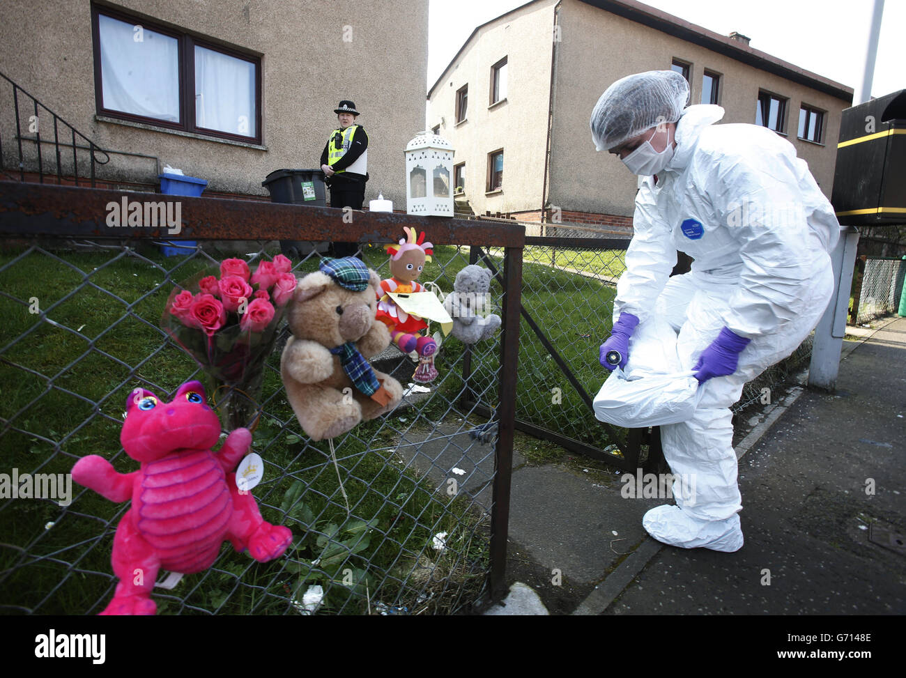 Kelty Kleinkind Tod Stockfoto