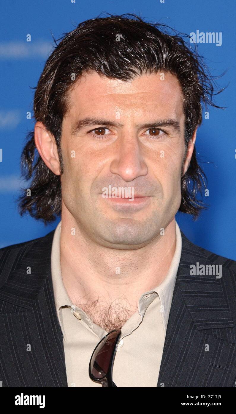 Luis Figo bei den fünften Laureus Sports Awards im Centro Cultural de Belem in Lissabon, Portugal. Stockfoto