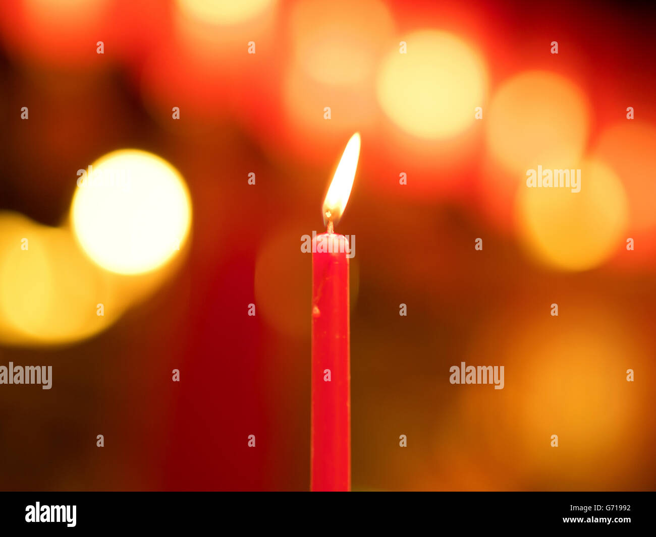 schöne Aussicht auf chinesischen Tradition Heilige Kerzen Stockfoto