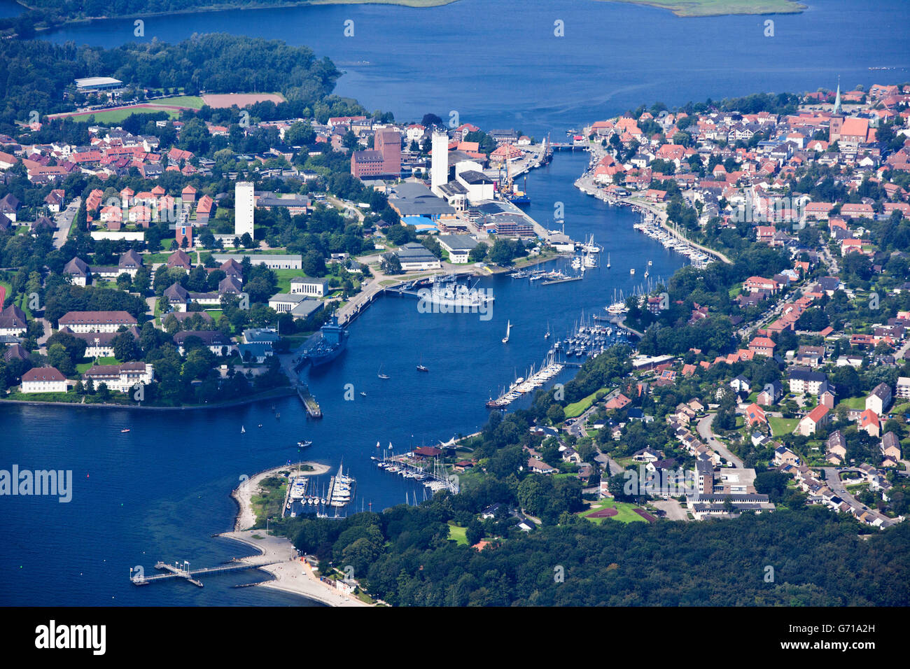 Harbour townscape neustadt holstein Fotos und Bildmaterial in hoher