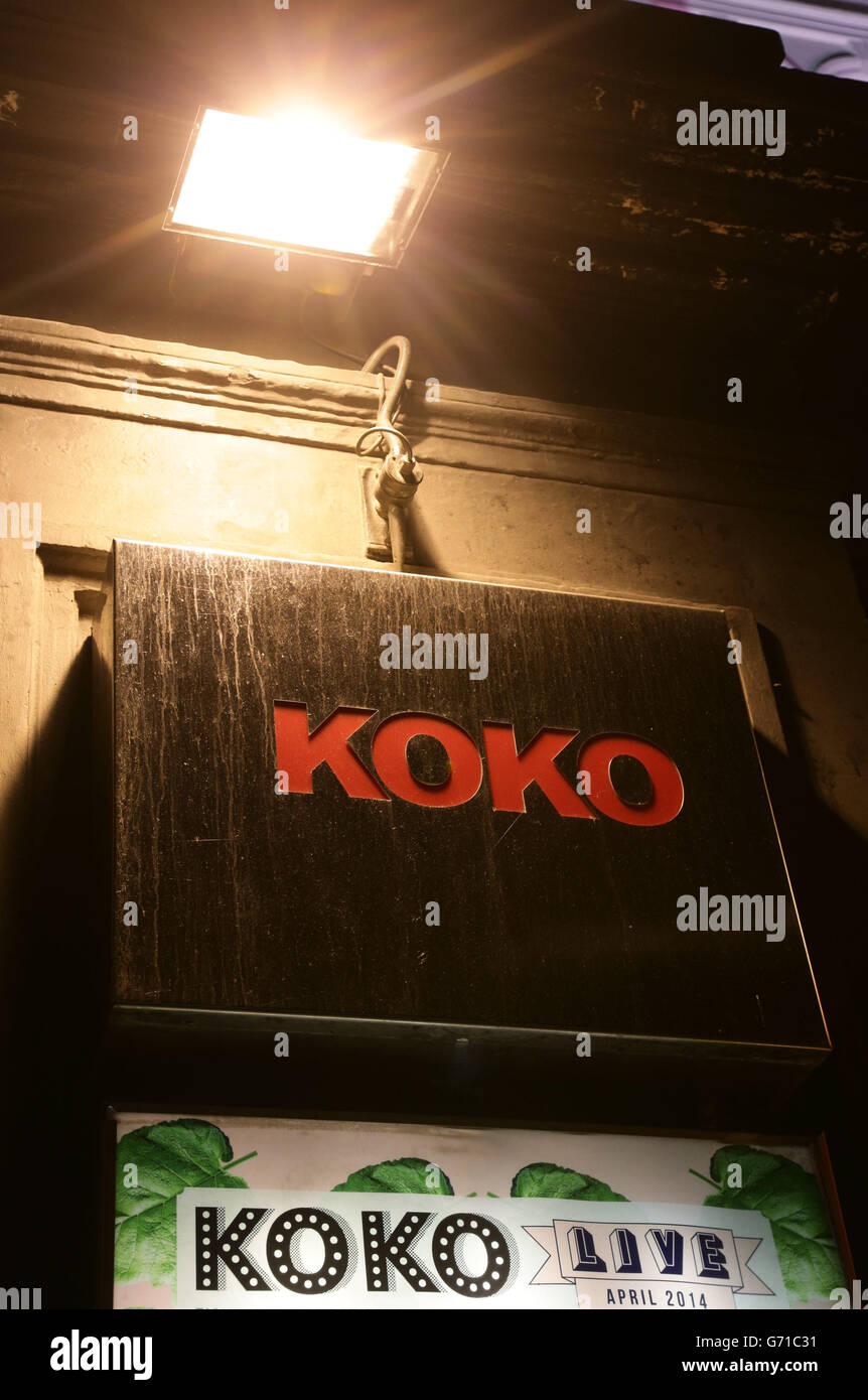 London Music Venues, Stock. Die Koko-Musikhalle in Camden, London. Stockfoto