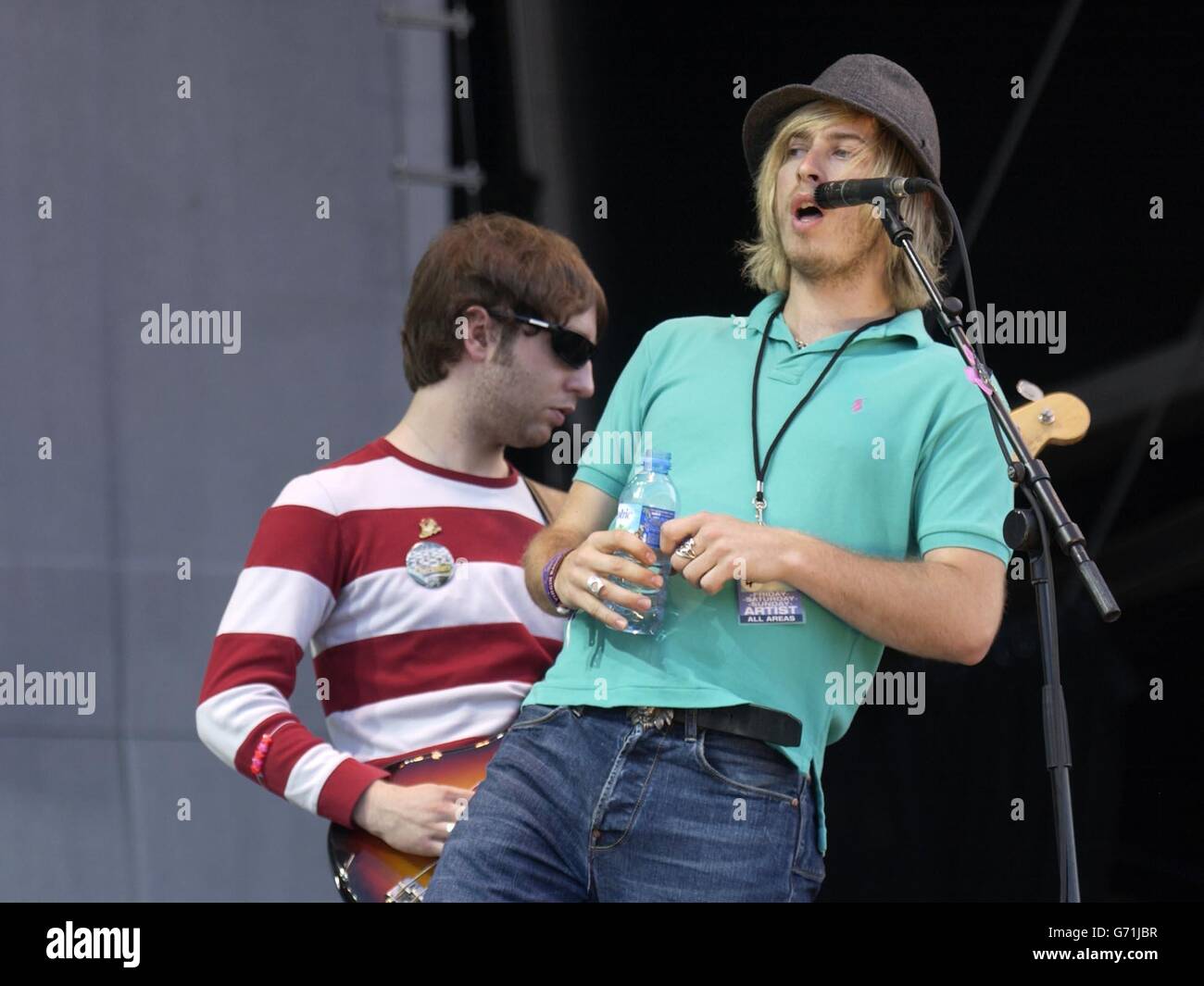 Die Verzögerungen - das Nokia-Isle Of Wight-Musikfestival Stockfoto