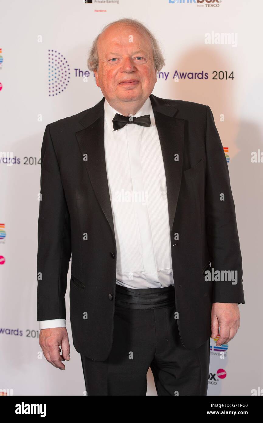 John Sergeant bei der Ankunft bei den Radio Academy Awards 2014 im Grosvenor House Hotel im Zentrum von London. Stockfoto