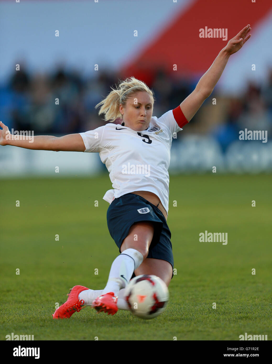 Fußball - 2015 FIFA Frauen WM - Qualifikation - Gruppe Six - England V Ukraine - indication Wiese Stadion Stockfoto