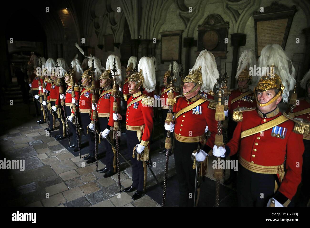 Mitglieder der Leiche der Majestät des ehrenwerten Korps der Herren in