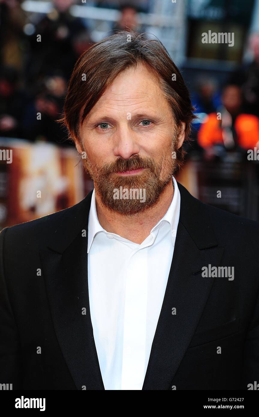 Viggo Mortenson bei der britischen Premiere von The Two Faces im Januar auf dem Curzon Mayfair im Zentrum von London. Stockfoto