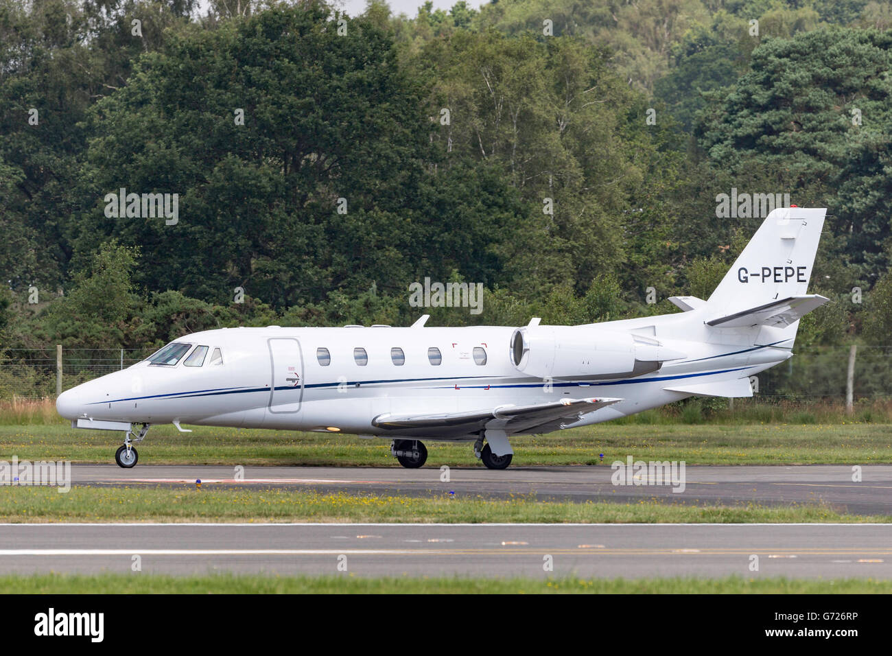 Cessna Citation Excel (Cessna 560XL) Business-Jet Flugzeug G-PEPE Stockfoto