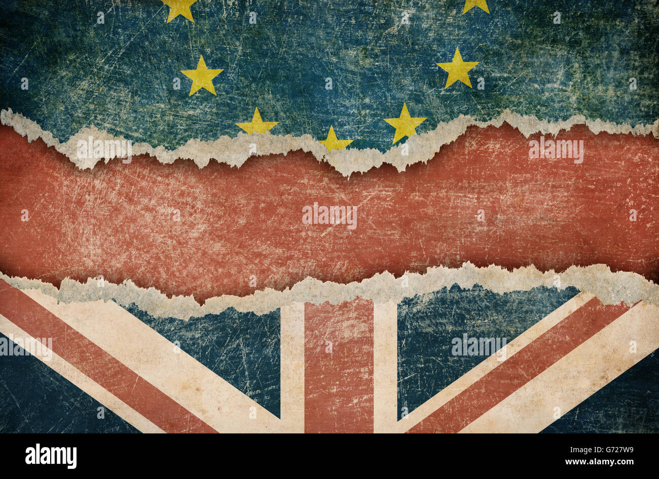 Großbritannien-Rückzug aus EU-Austritt-Konzept Stockfoto