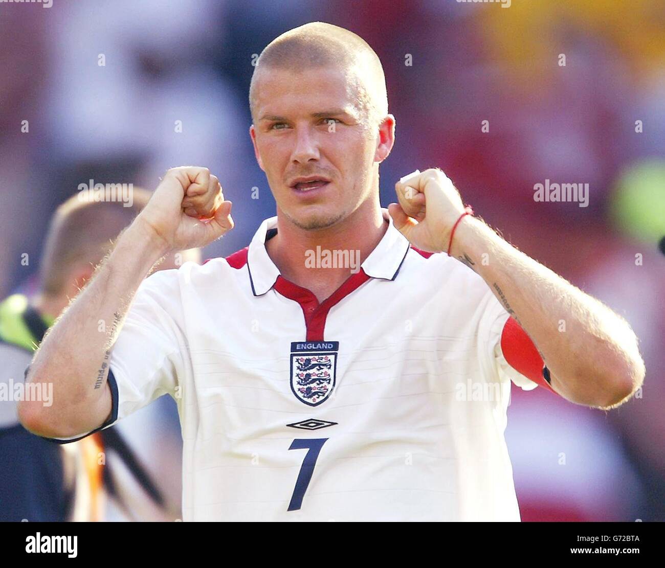 England V Schweiz Stockfoto