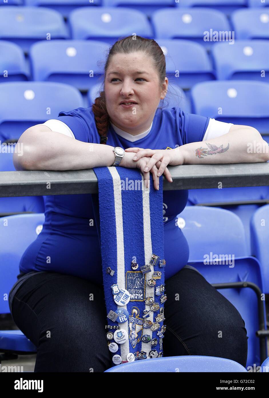 Fußball - Barclays Premier League - Everton gegen Manchester City - Goodison Park Stockfoto