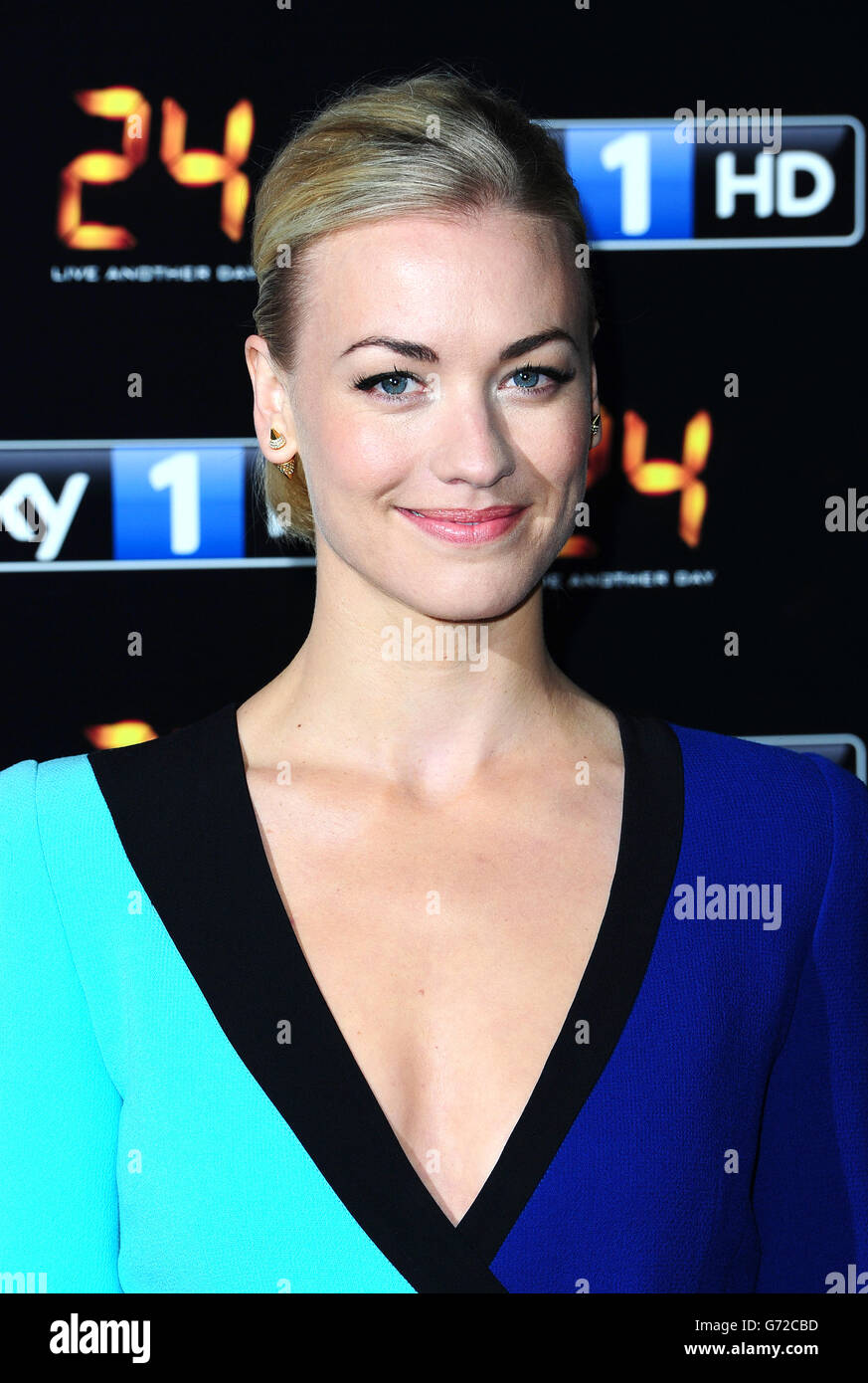 Yvonne Strahovski bei der 24: Live Another Day UK Premiere in Old Billingsgate, London. DRÜCKEN Sie VERBANDSFOTO. Bilddatum: Dienstag, 6. Mai 2014. Bildnachweis sollte lauten: Ian West/PA Wire Stockfoto