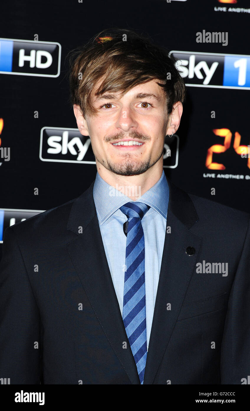 Giles Matthey bei der 24: Live Another Day UK Premiere im Old Billingsgate, London. DRÜCKEN SIE VERBANDSFOTO. Bilddatum: Dienstag, 6. Mai 2014. Das Foto sollte lauten: Ian West/PA Wire Stockfoto