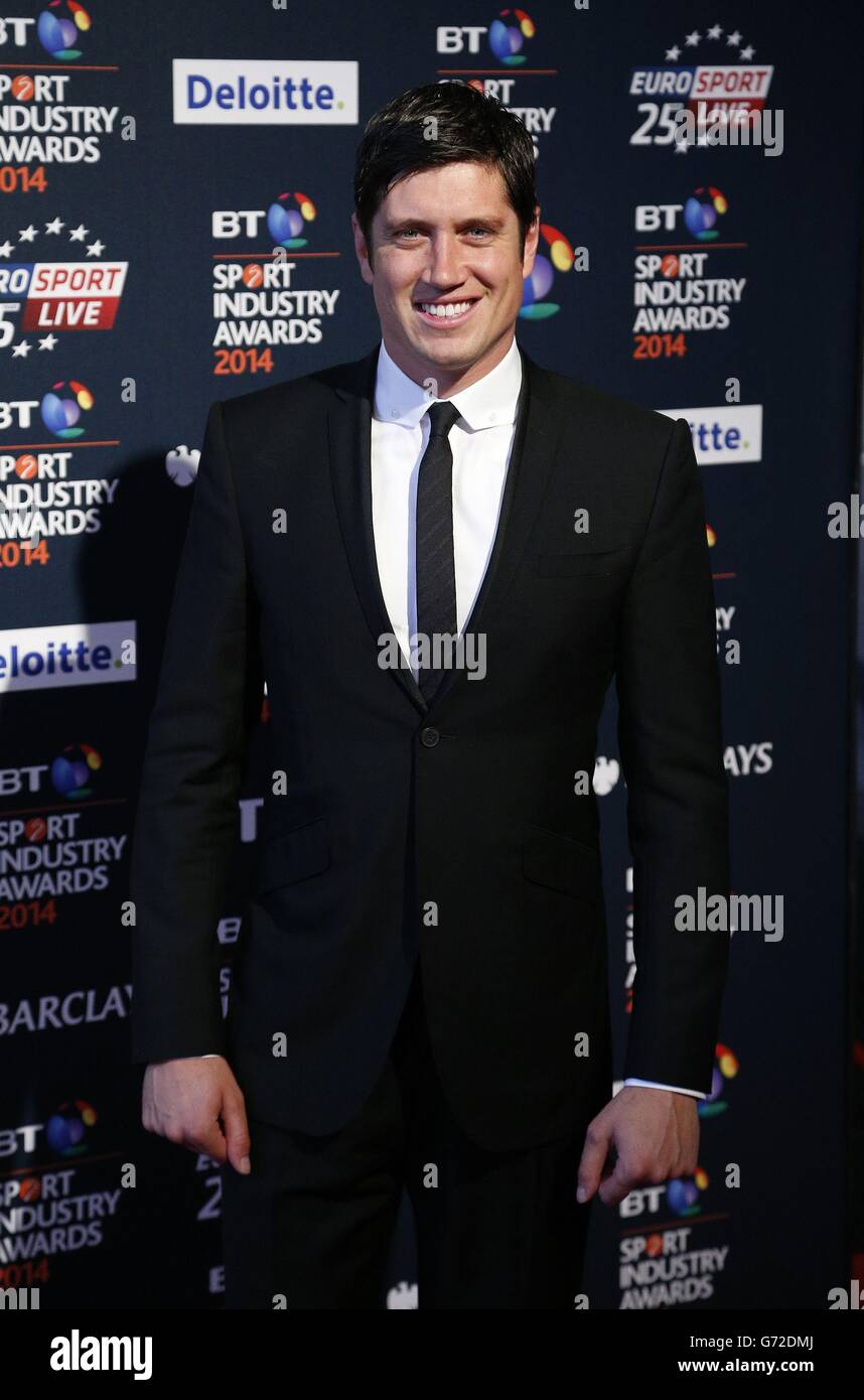 Vernon Kay bei den BT Sport Industry Awards 2014 bei Battersea Evolution, London. Stockfoto