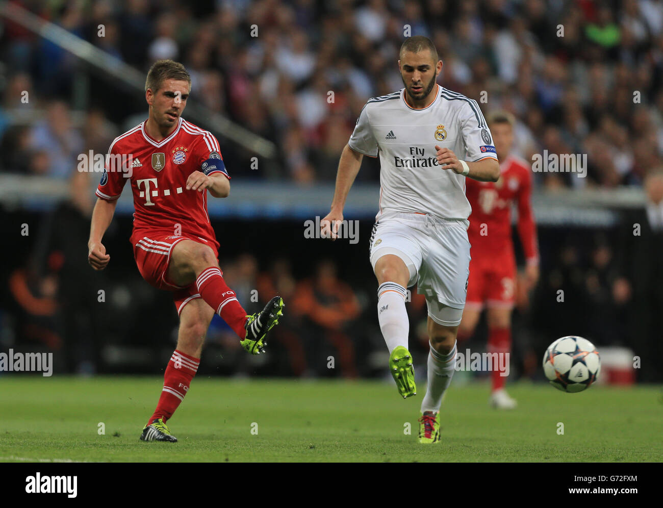 Fußball - UEFA Champions League - Halbfinale-Finale - Hinspiel - Real Madrid V Bayern München - Santiago Bernabeu Stockfoto