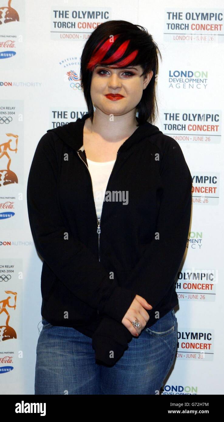 Kelly Osbourne Olympische Fackel Konzert Stockfoto