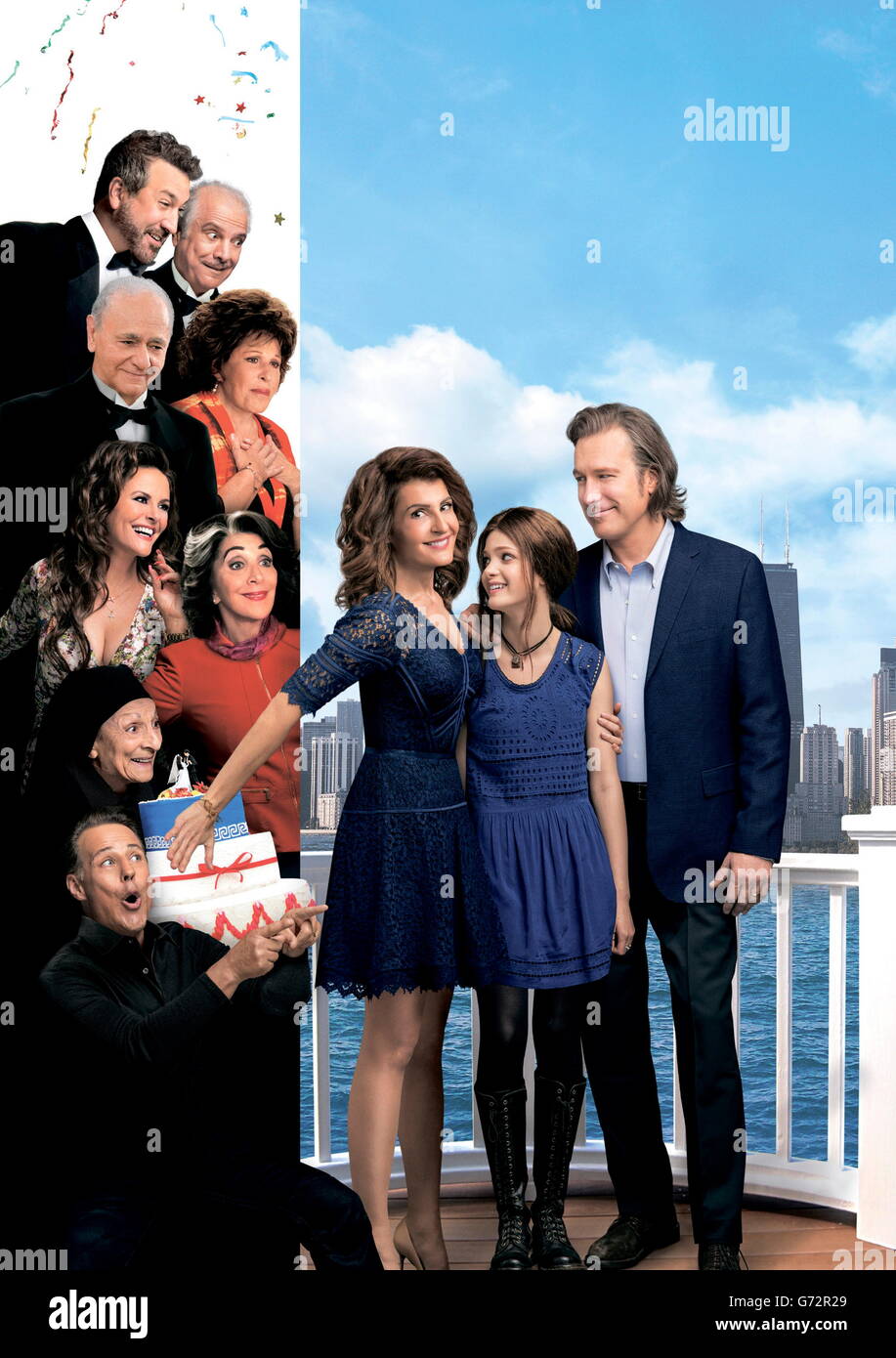 Datum der Freigabe: 25. März 2016 Titel: My Big Fat Greek Hochzeit 2 STUDIO: Universal Bilder Direktor: Kirk Jones PLOT: A Portokalos Familiengeheimnis bringt die beliebten Charaktere wieder zusammen für eine noch größer und Greeker Hochzeit Darsteller: Nia Vardalos, John Corbett, Michael Constantine (Credit: C Universal Pictures/Entertainment Bilder /) Stockfoto