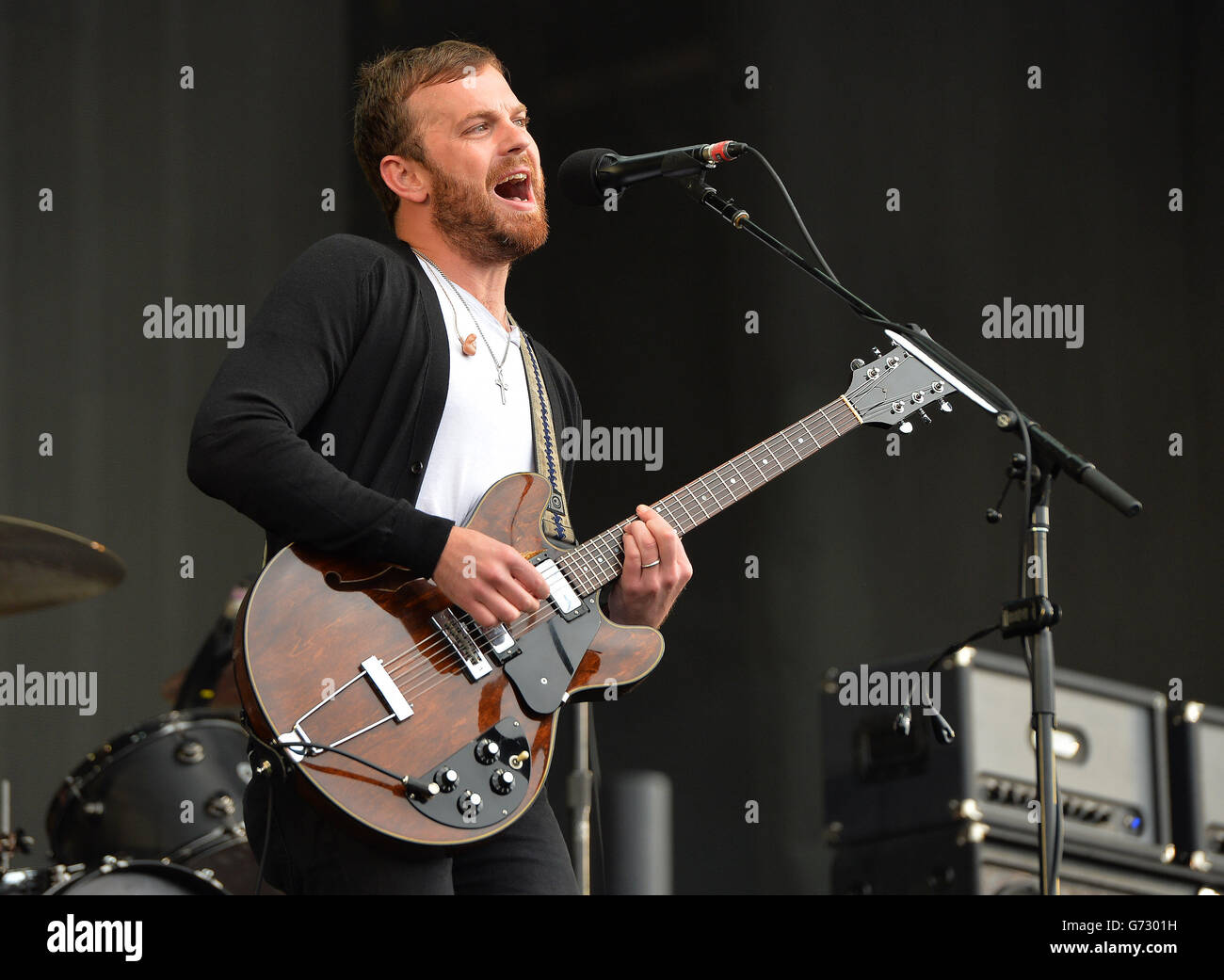 The Kings of Leon beim Big Weekend von Radio 1 im Glasgow Green, Glasgow. Stockfoto