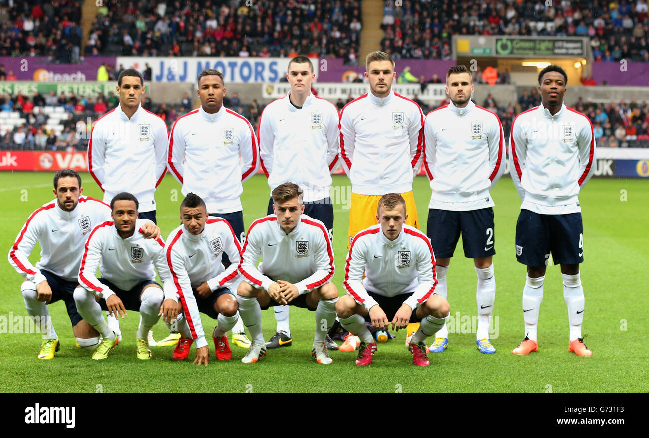 Fußball - 2015 UEFA U21 ist WM - Qualifikation - Gruppe 1 - Wales unter 21 V England u 21 - Liberty Stadium Stockfoto