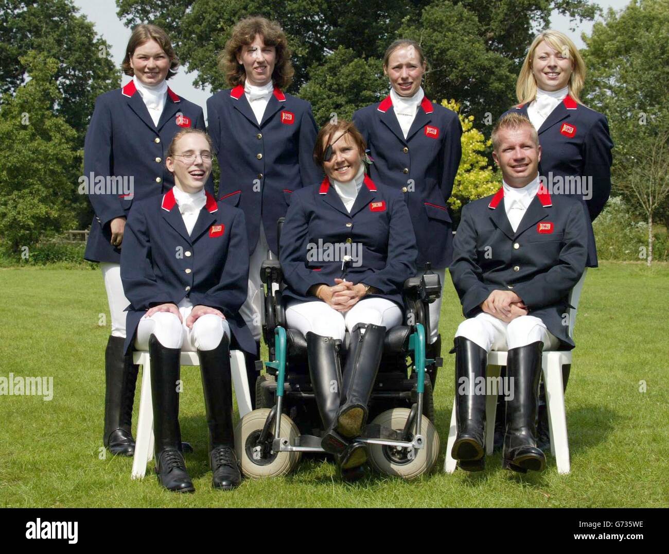 Die Great Britain Paralympic Equestrian team Stockfoto