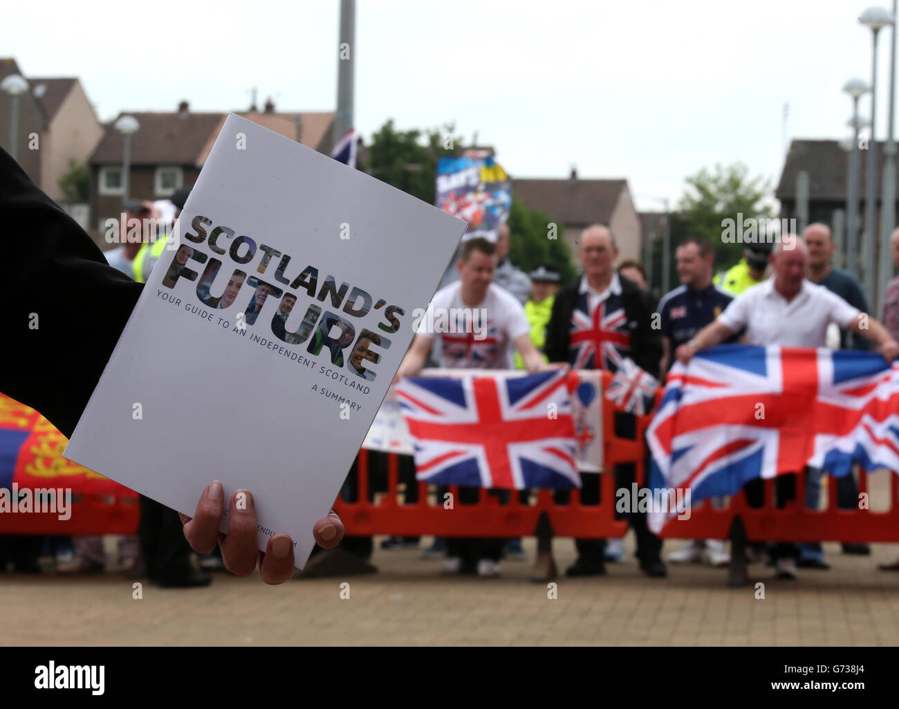 Schottisches Kabinettstreffen in Rutherglen. S Zukunft im November letzten Jahres. Stockfoto