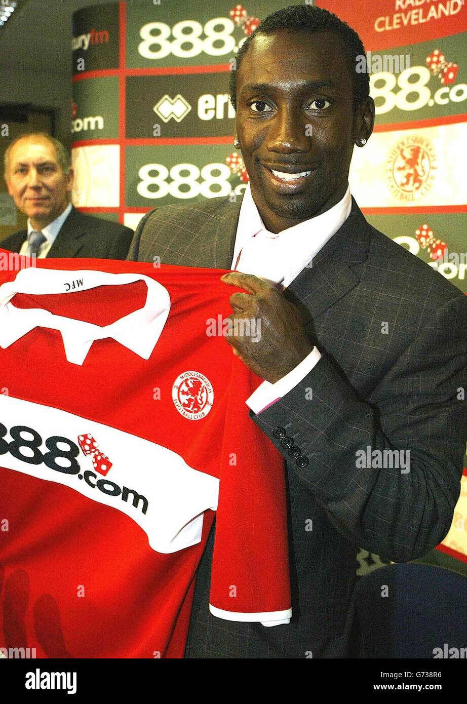 Hasselbaink bei Middlesbrough Stockfoto