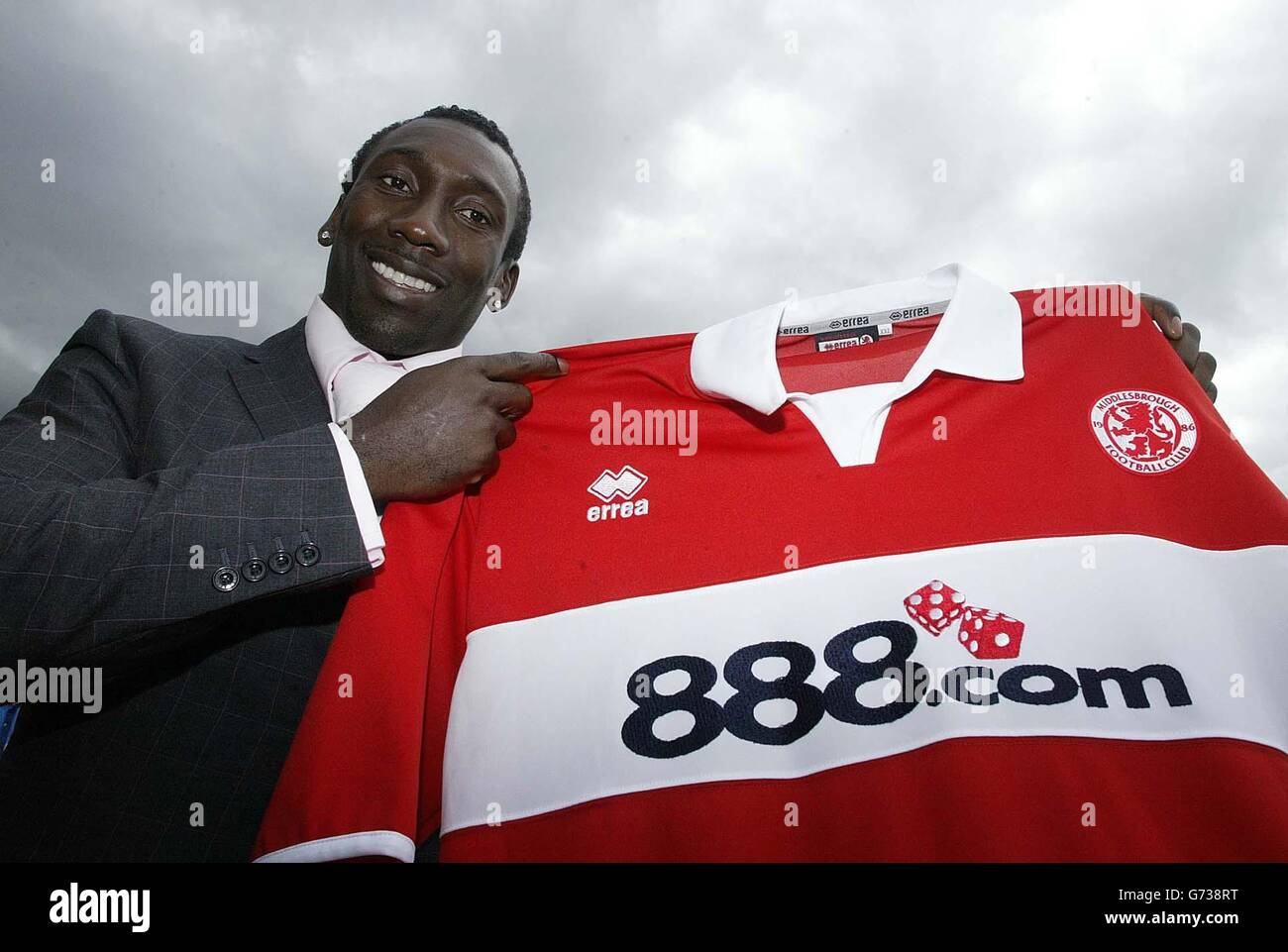Hasselbaink bei Middlesbrough Stockfoto