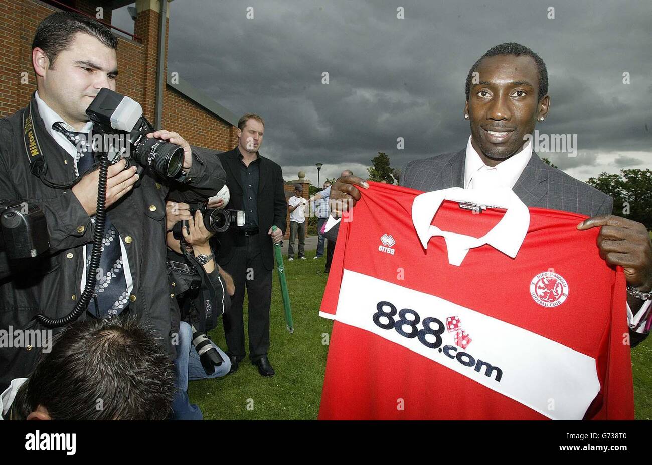 Hasselbaink bei Middlesbrough Stockfoto