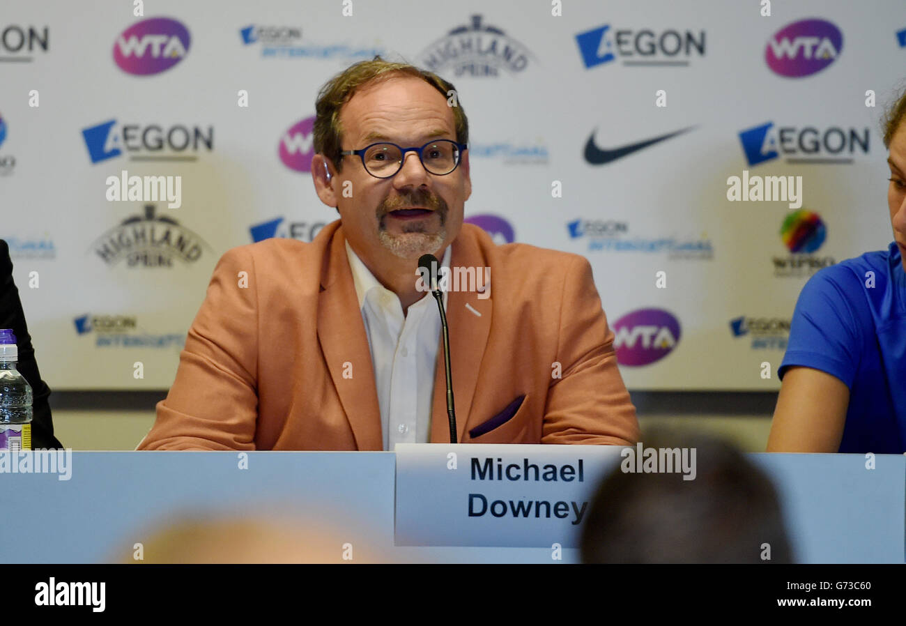 Michael Downey die LTA-Geschäftsführer anlässlich einer Pressekonferenz während der Aegon International Tournament in Devonshire Park, Eastbourne, Südengland. 20. Juni 2016. Simon Dack / Tele Bilder Stockfoto