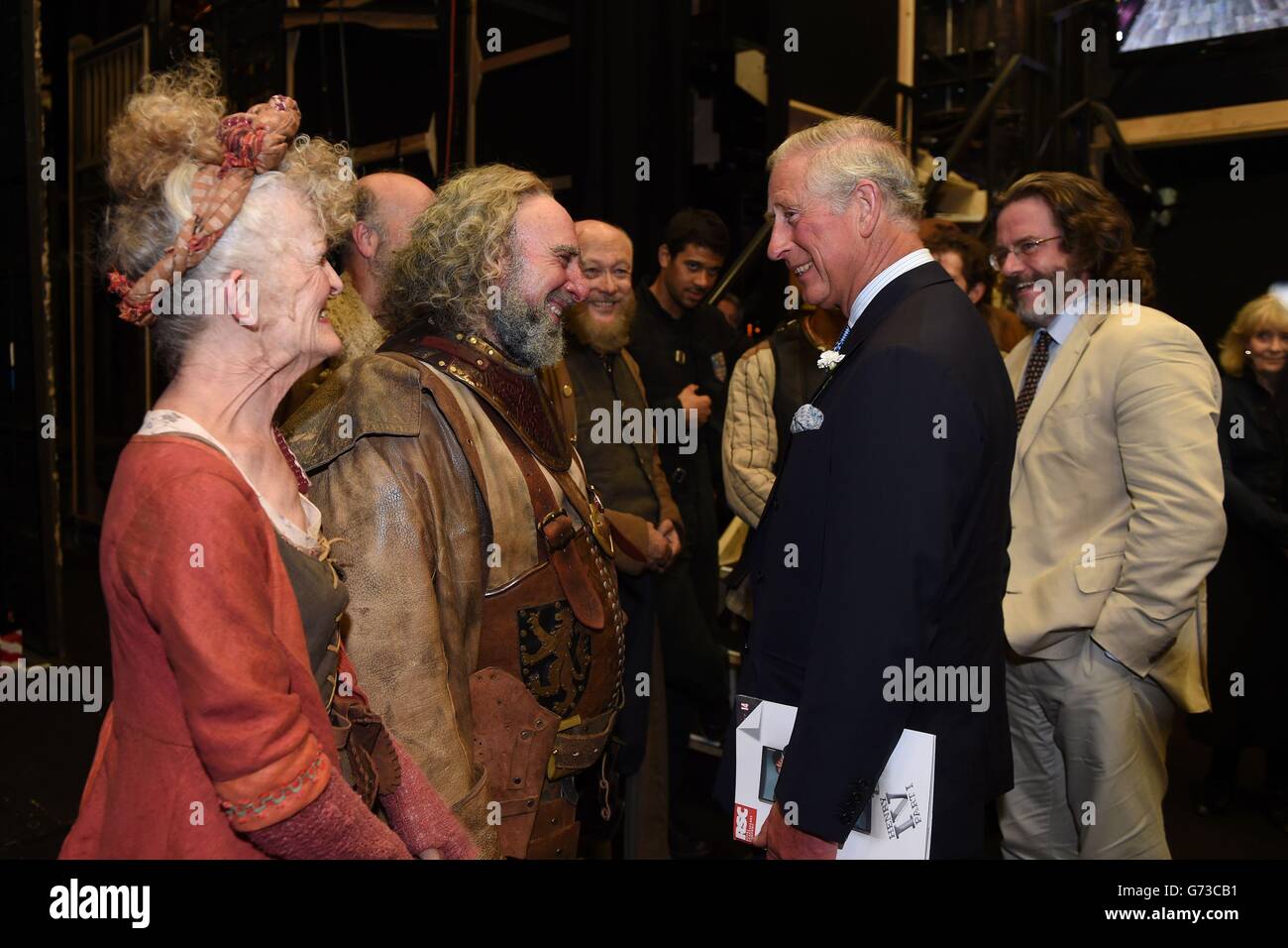 Prince Of Wales Besuch in Warwickshire Stockfoto