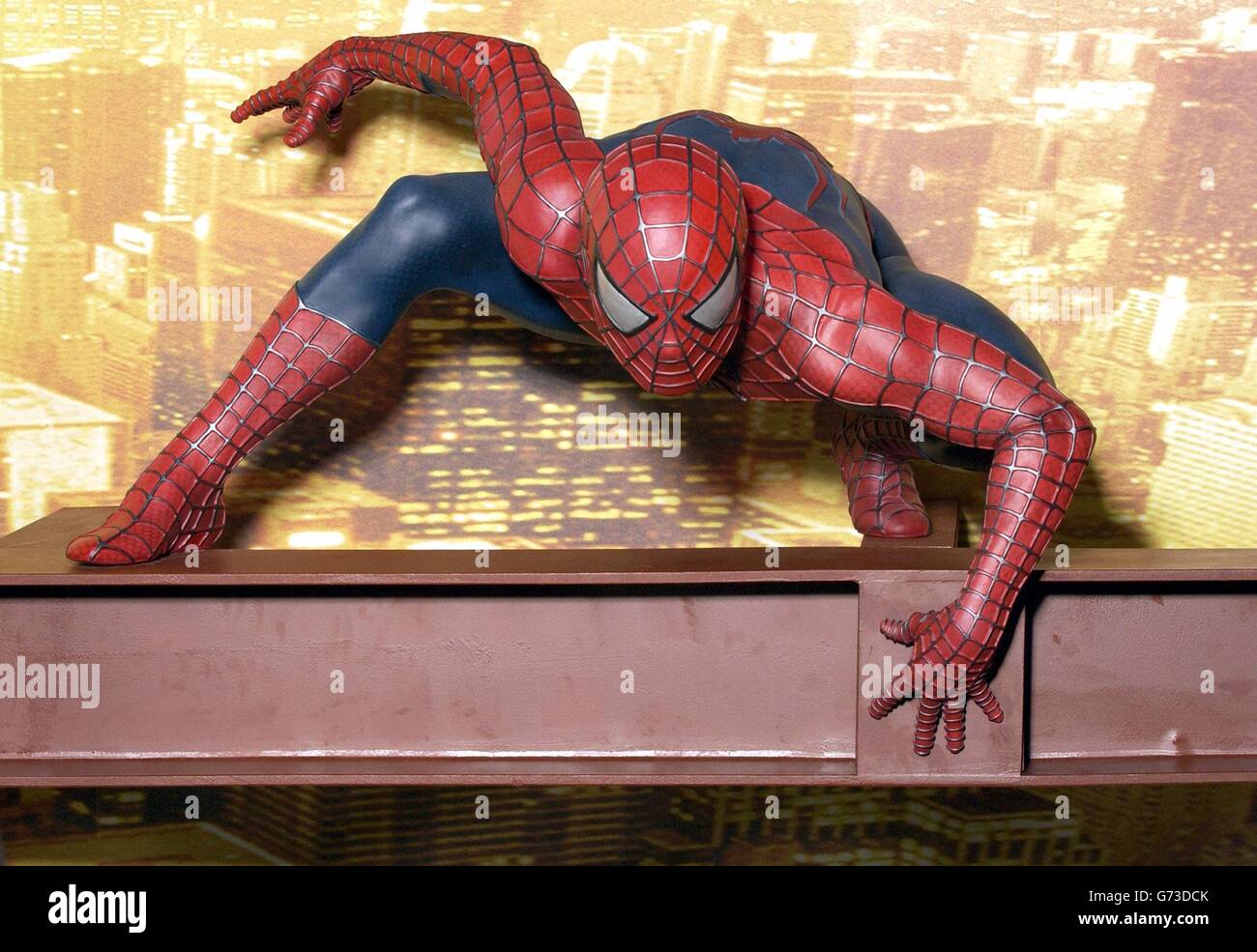 Die neue Spiderman 2 Attraktion im Madame Tussauds im Zentrum von London. Stockfoto