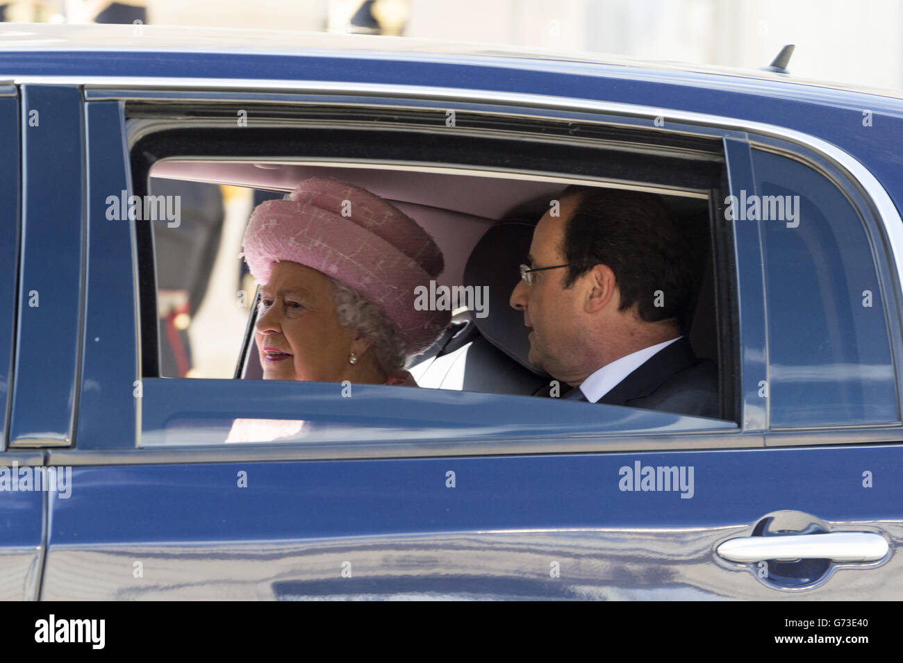 Staatsbesuch in Frankreich Stockfoto