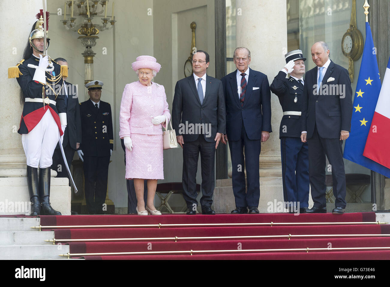 Staatsbesuch in Frankreich Stockfoto