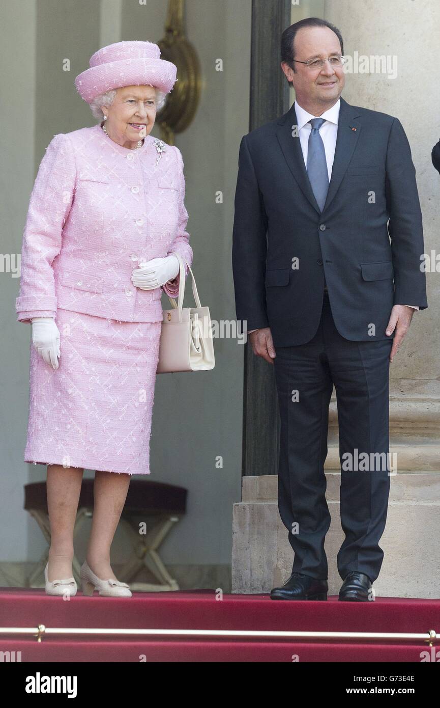 Staatsbesuch in Frankreich Stockfoto