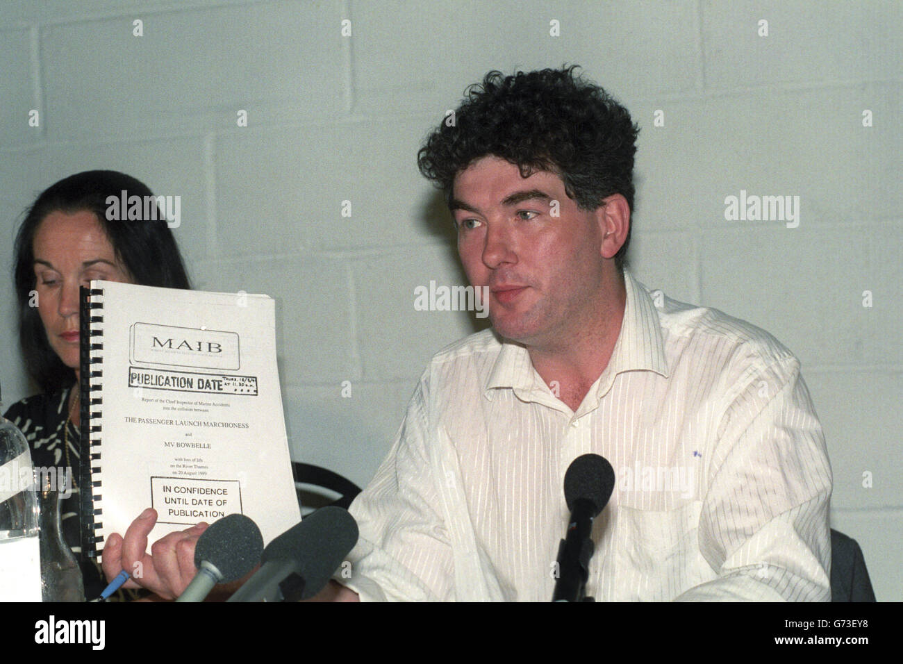 Marquise Katastrophe - Pressekonferenz - London Stockfoto