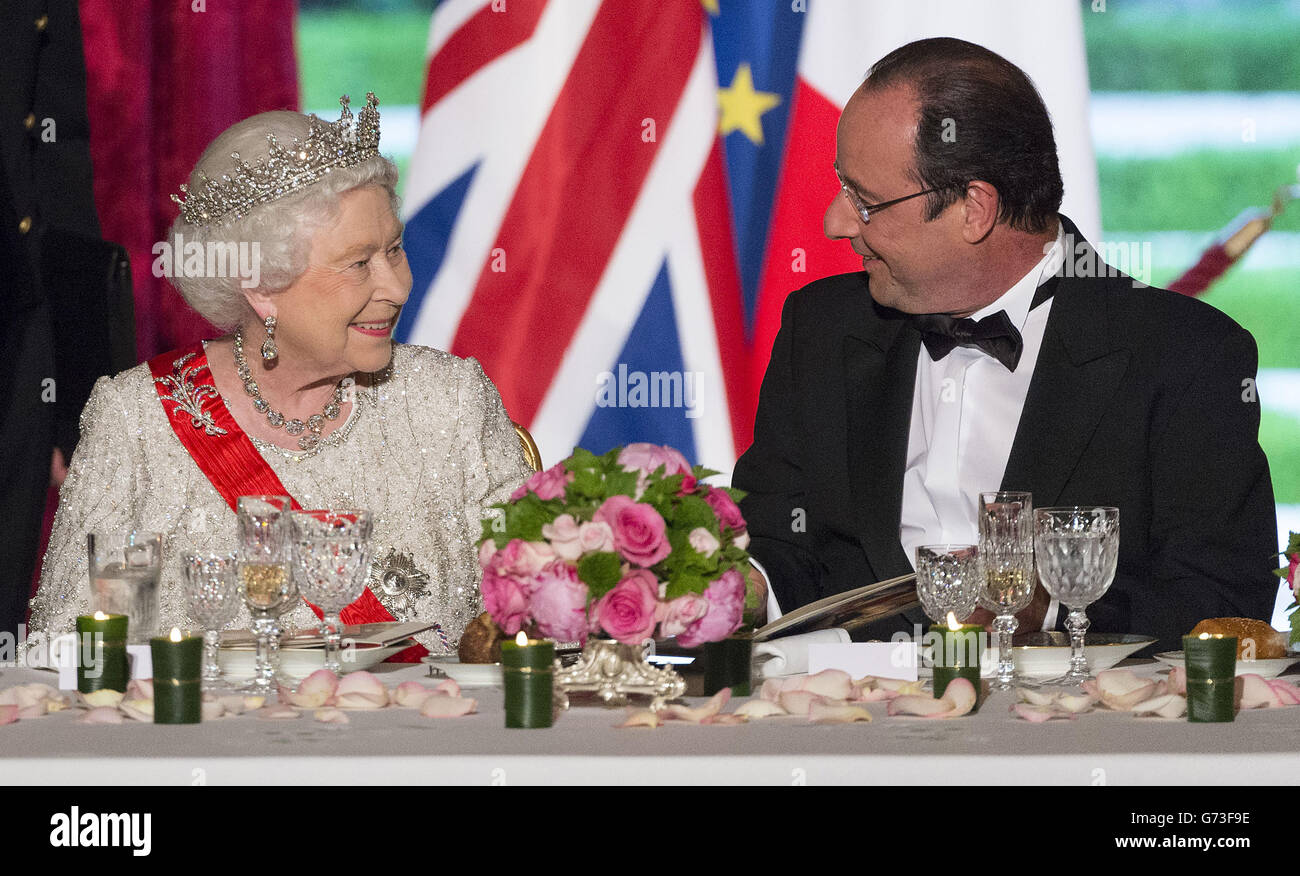 Staatsbesuch in Frankreich Stockfoto