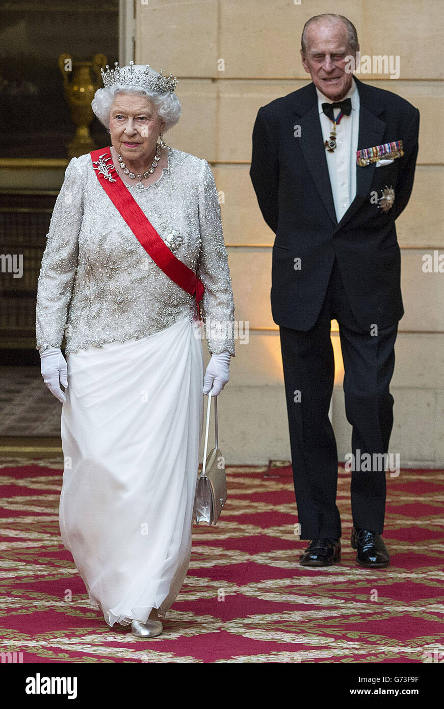 Staatsbesuch in Frankreich Stockfoto