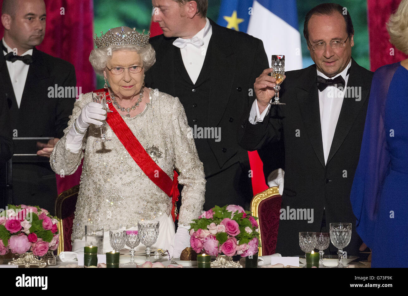 Staatsbesuch in Frankreich Stockfoto