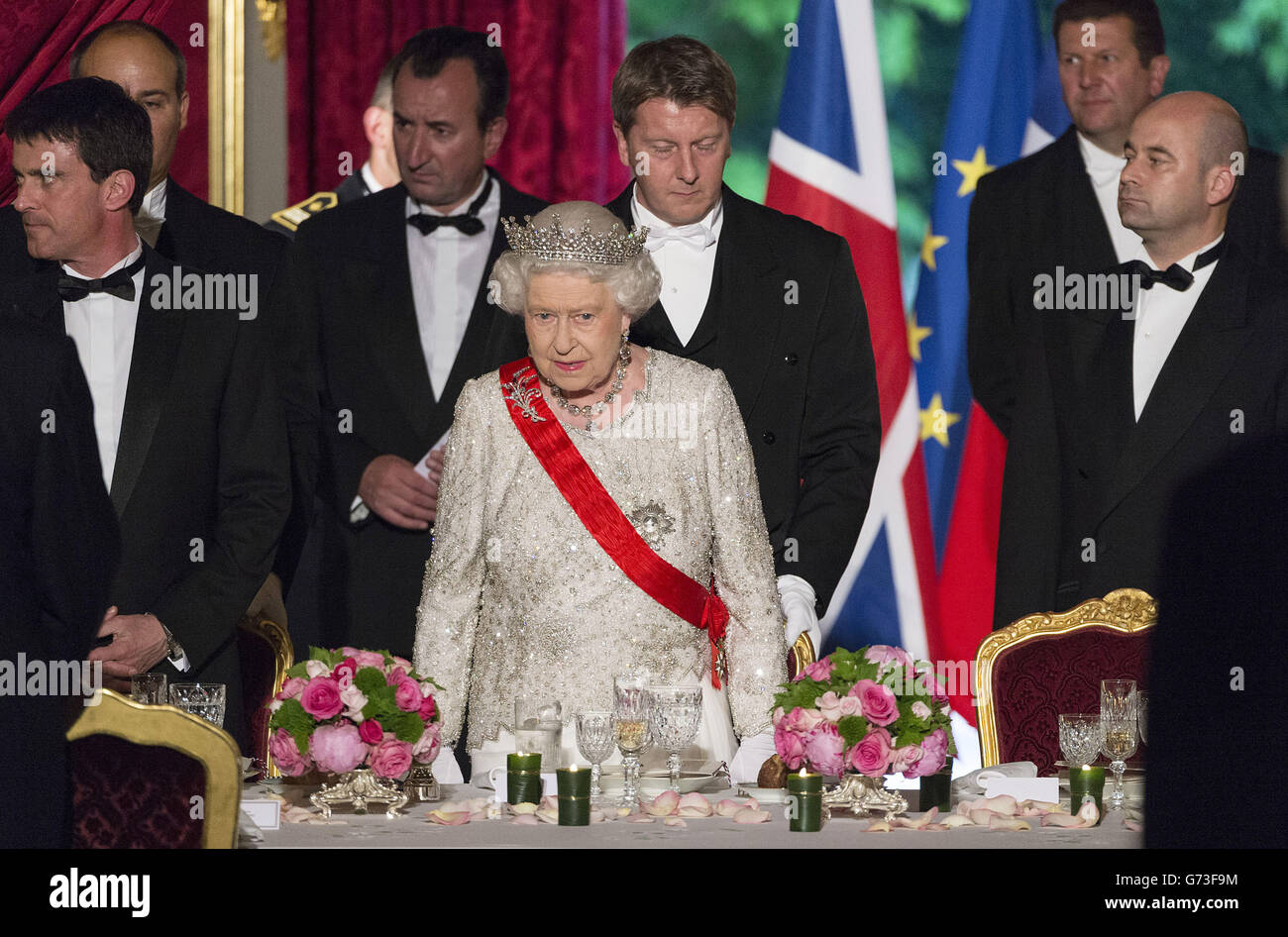 Staatsbesuch in Frankreich Stockfoto